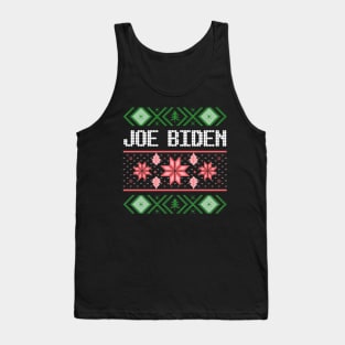 joe biden ugly christmas sweater Tank Top